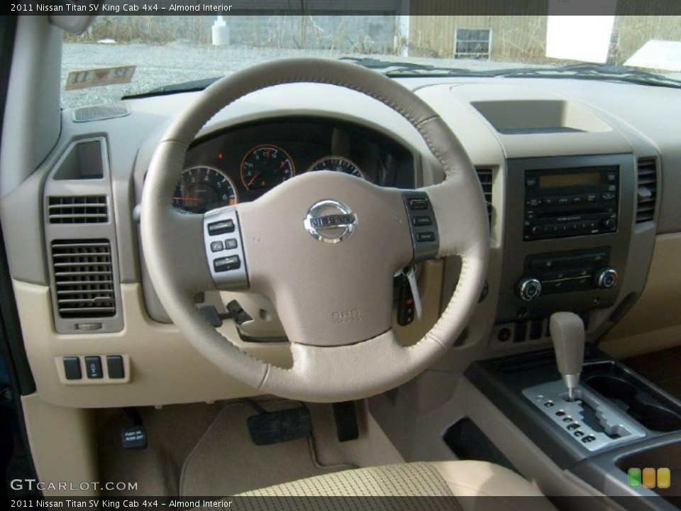 Almond Interior Steering Wheel for the 2011 Nissan Titan SV King Cab 4x4 #46023313