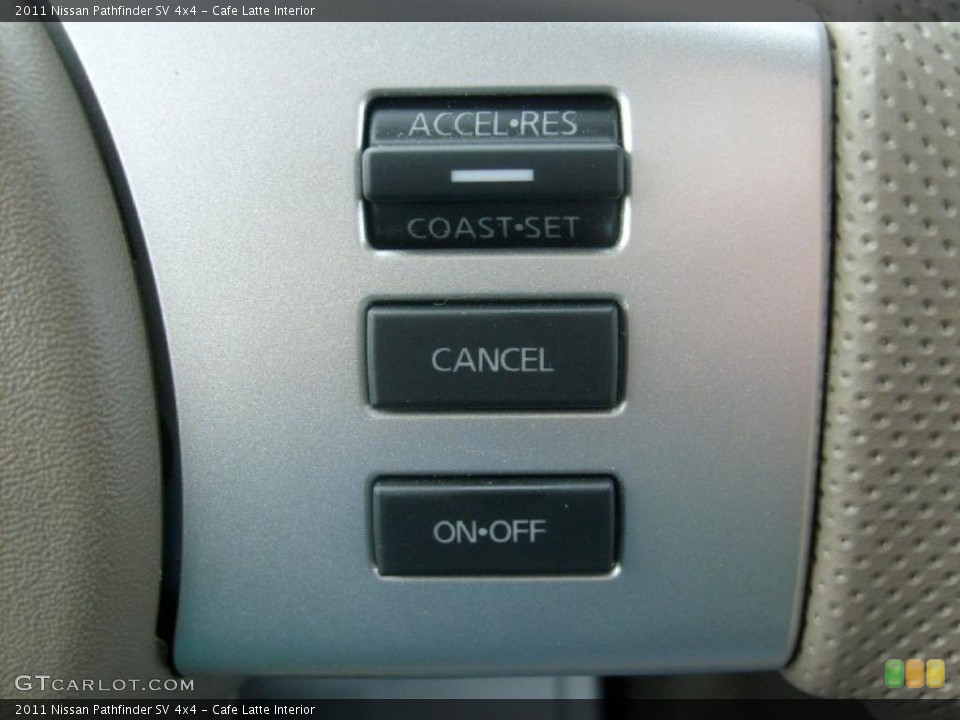 Cafe Latte Interior Controls for the 2011 Nissan Pathfinder SV 4x4 #46023877