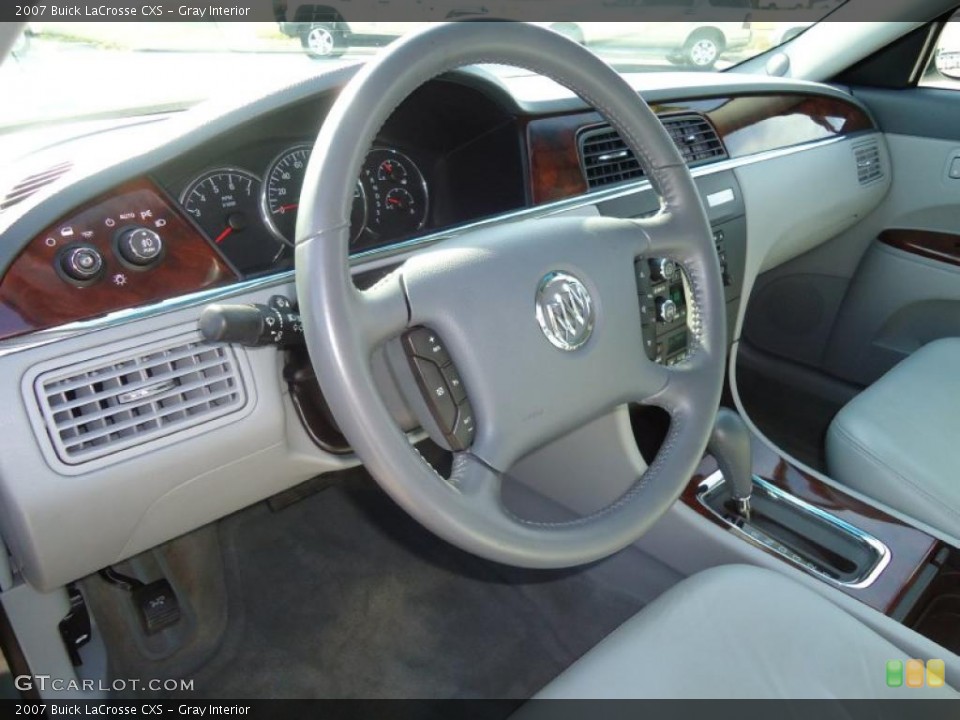 Gray Interior Steering Wheel for the 2007 Buick LaCrosse CXS #46024957