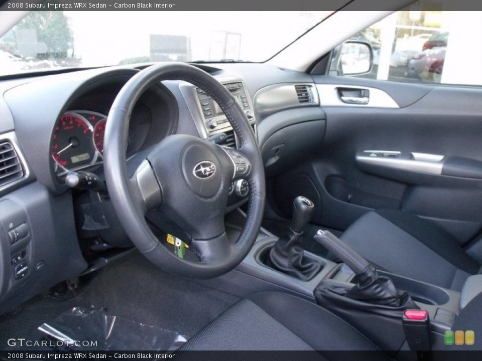 Carbon Black Interior Photo for the 2008 Subaru Impreza WRX Sedan #46025017