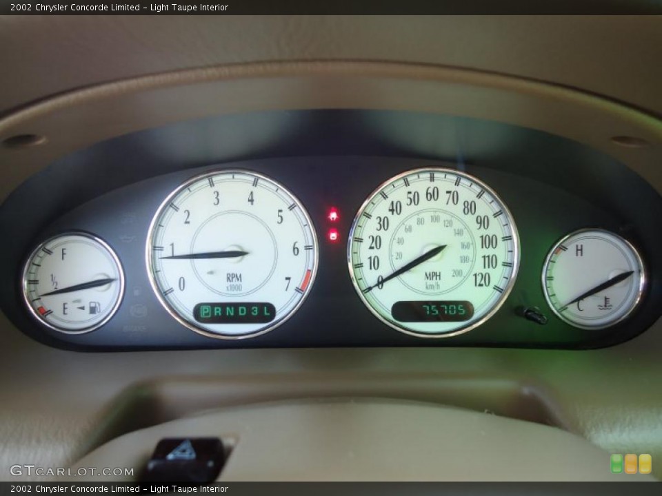 Light Taupe Interior Gauges for the 2002 Chrysler Concorde Limited #46025986