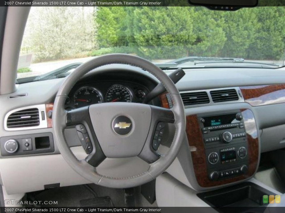 Light Titanium/Dark Titanium Gray Interior Dashboard for the 2007 Chevrolet Silverado 1500 LTZ Crew Cab #46026391