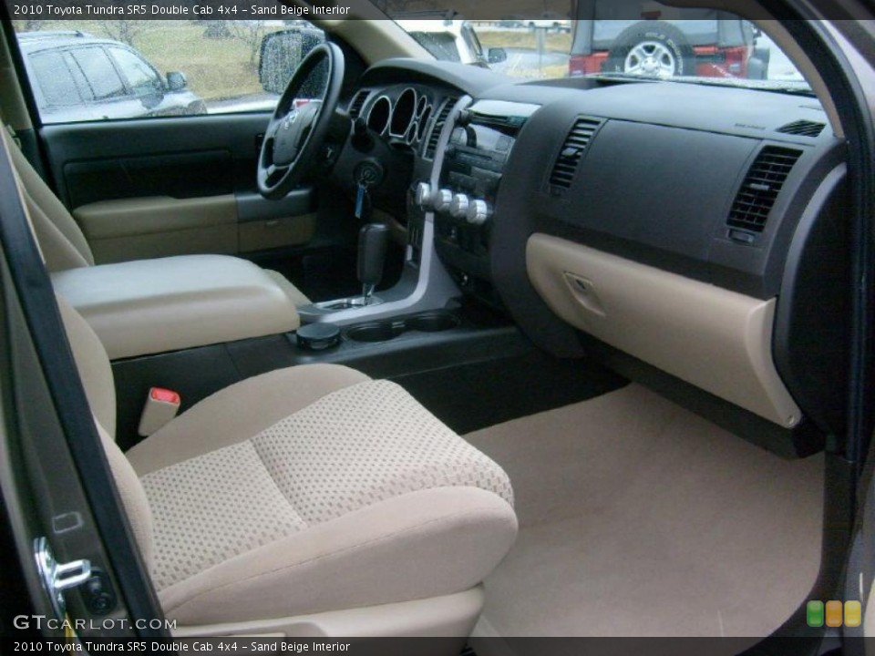 Sand Beige Interior Photo for the 2010 Toyota Tundra SR5 Double Cab 4x4 #46026841