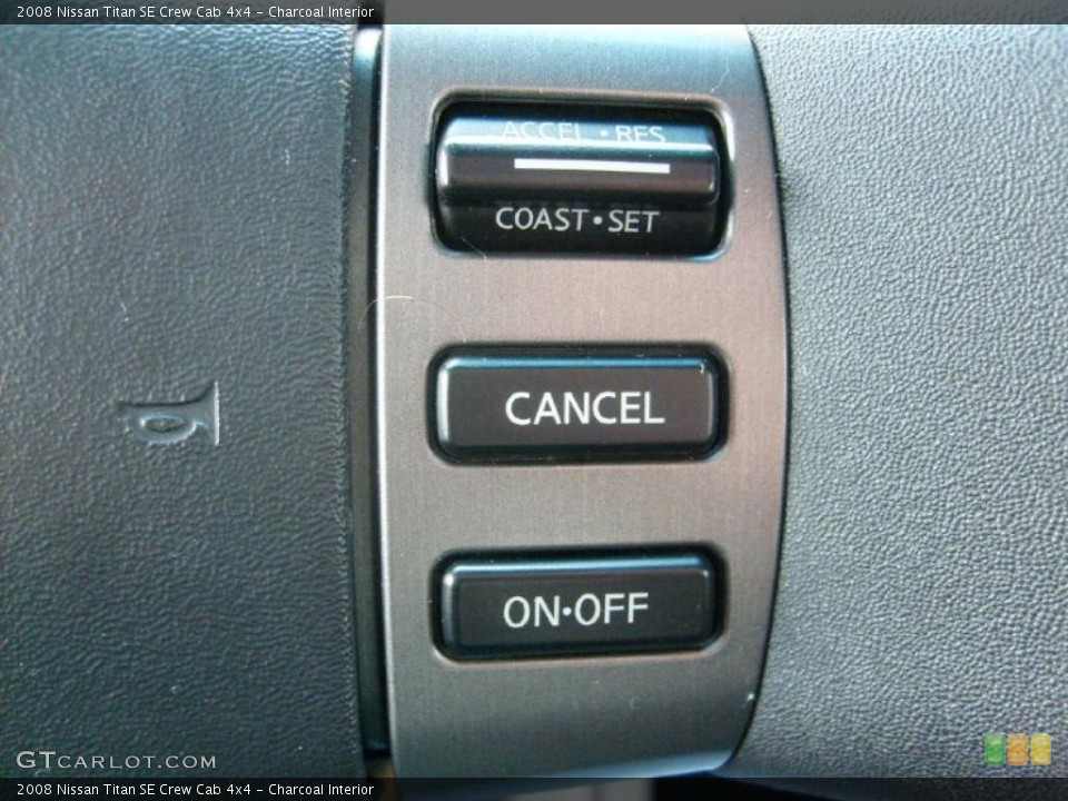 Charcoal Interior Controls for the 2008 Nissan Titan SE Crew Cab 4x4 #46026892