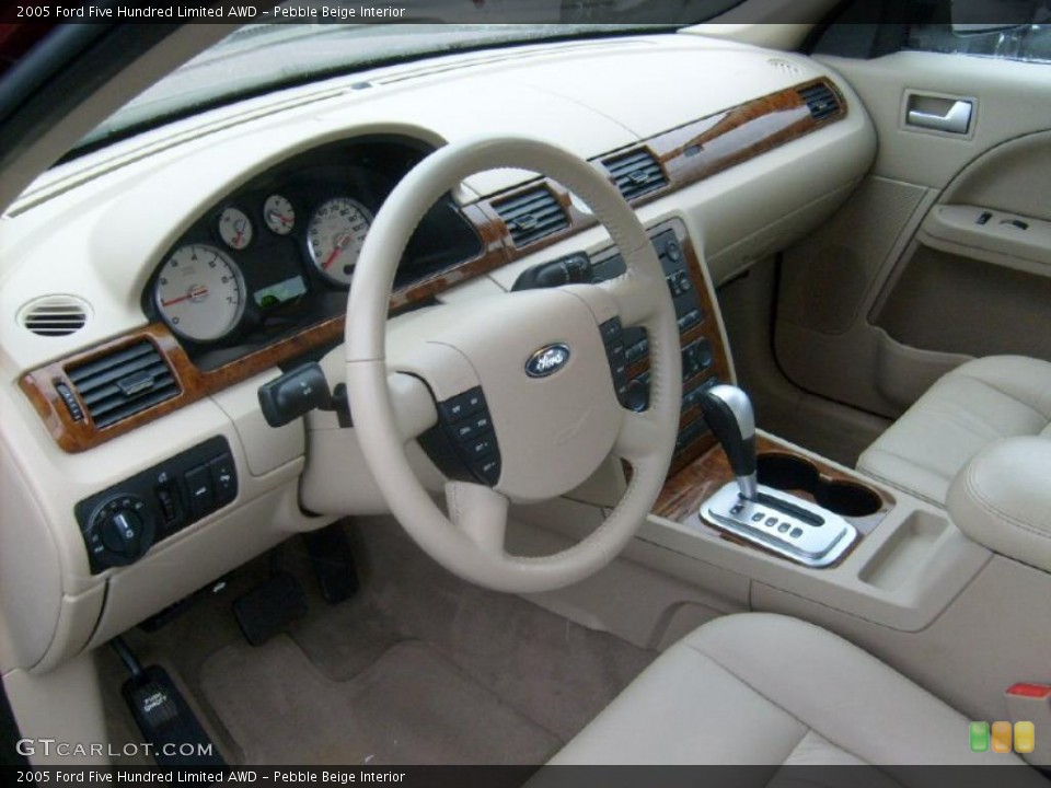 Pebble Beige Interior Prime Interior for the 2005 Ford Five Hundred Limited AWD #46027132