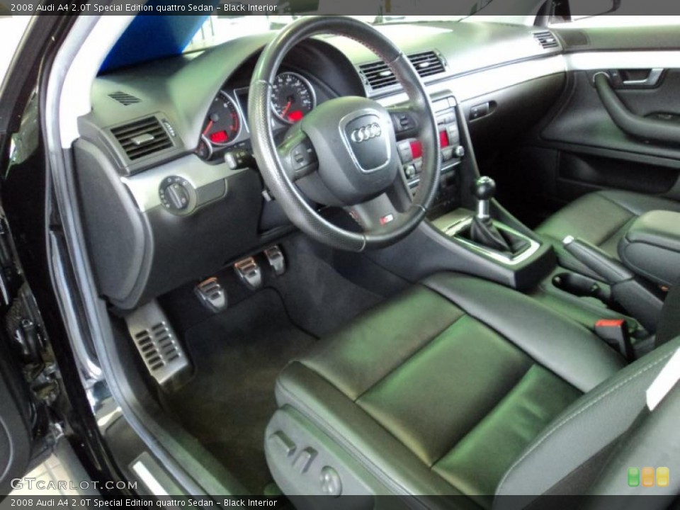 Black Interior Prime Interior for the 2008 Audi A4 2.0T Special Edition quattro Sedan #46028830