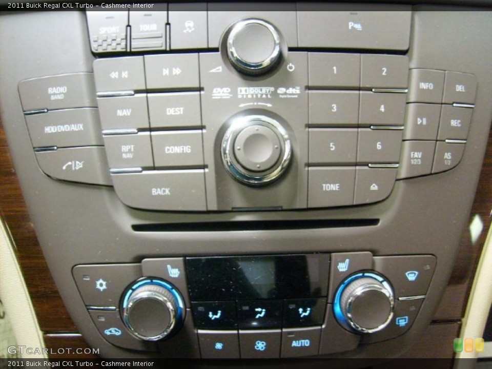 Cashmere Interior Controls for the 2011 Buick Regal CXL Turbo #46028899