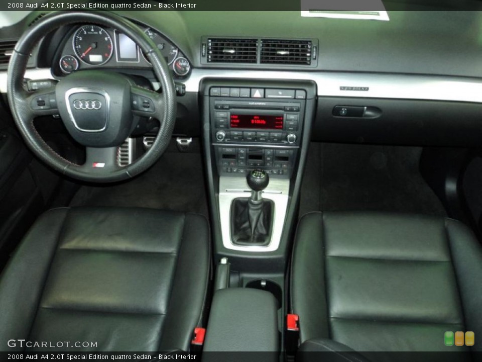 Black Interior Dashboard for the 2008 Audi A4 2.0T Special Edition quattro Sedan #46028962