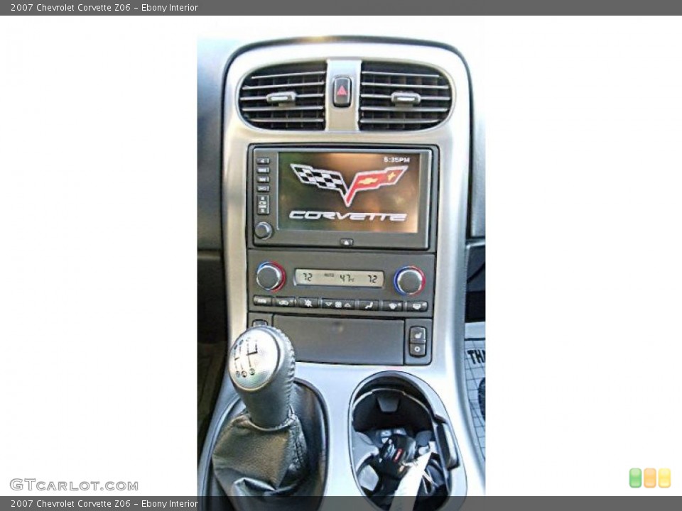Ebony Interior Controls for the 2007 Chevrolet Corvette Z06 #46029529