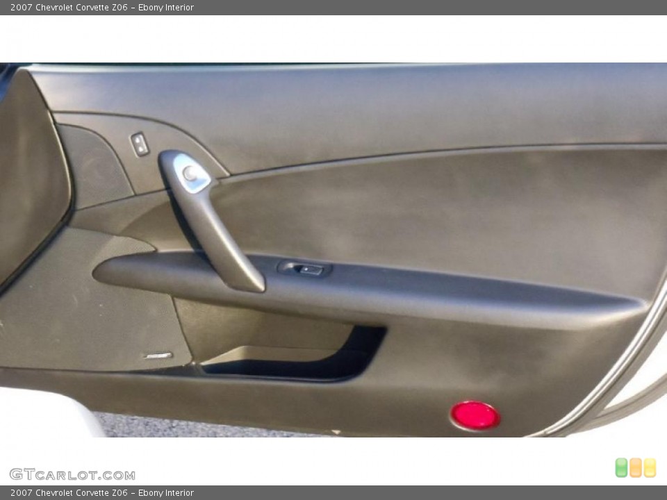 Ebony Interior Door Panel for the 2007 Chevrolet Corvette Z06 #46029562
