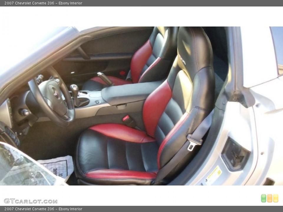 Ebony Interior Photo for the 2007 Chevrolet Corvette Z06 #46029616