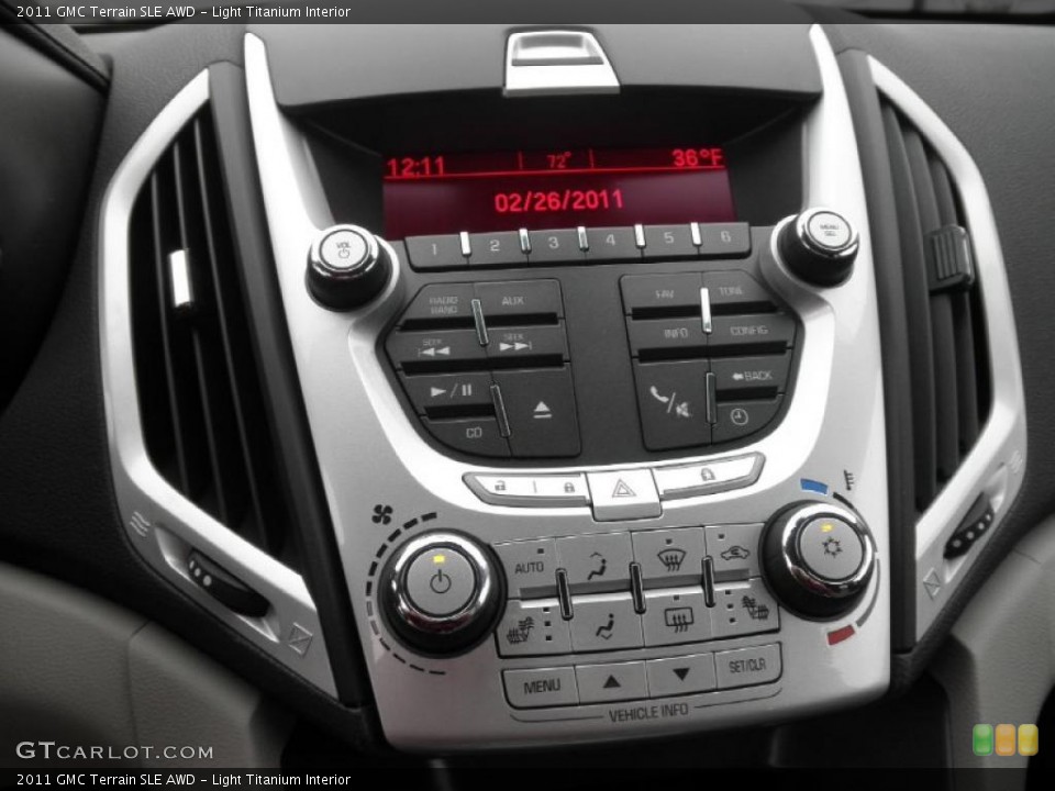 Light Titanium Interior Controls for the 2011 GMC Terrain SLE AWD #46029856