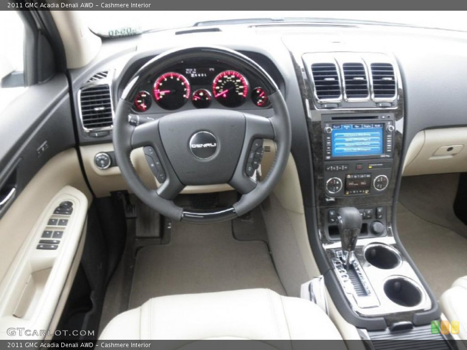 Cashmere Interior Dashboard for the 2011 GMC Acadia Denali AWD #46030145