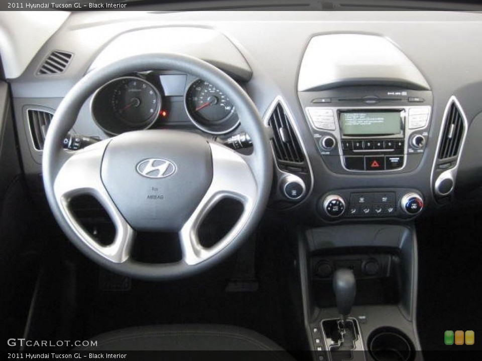 Black Interior Dashboard for the 2011 Hyundai Tucson GL #46033659