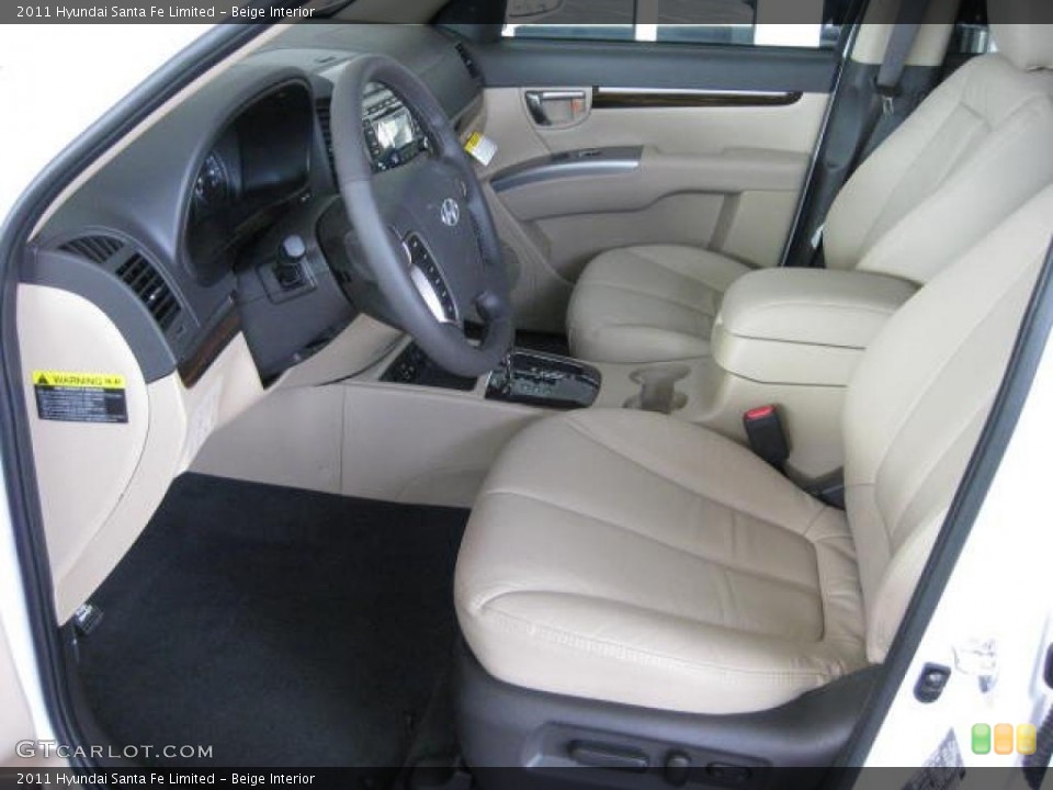 Beige Interior Photo for the 2011 Hyundai Santa Fe Limited #46034001
