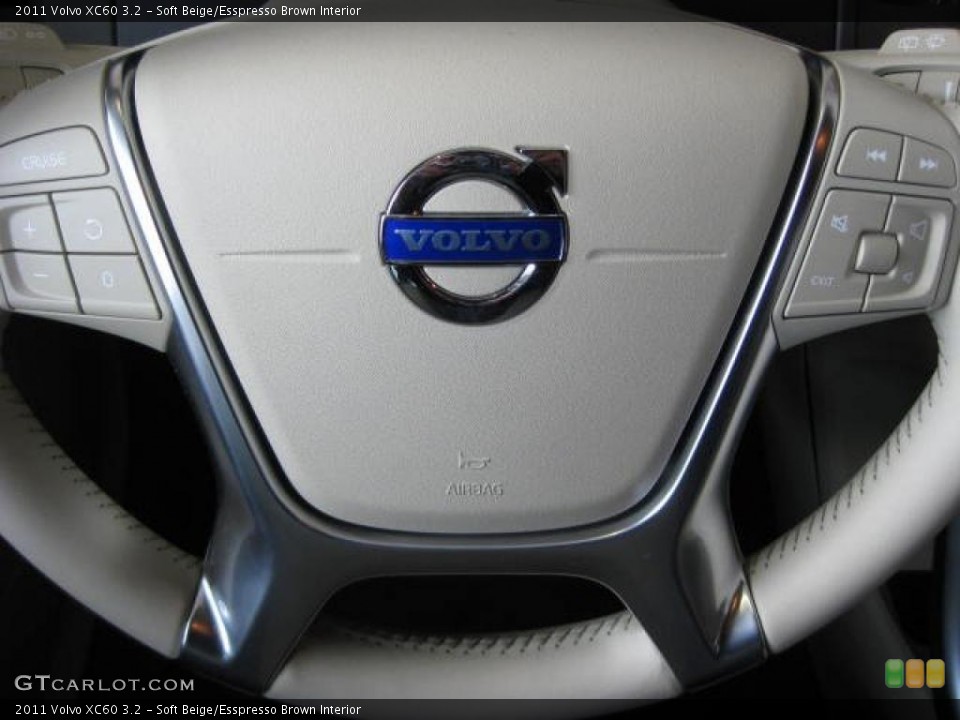 Soft Beige/Esspresso Brown Interior Steering Wheel for the 2011 Volvo XC60 3.2 #46034310