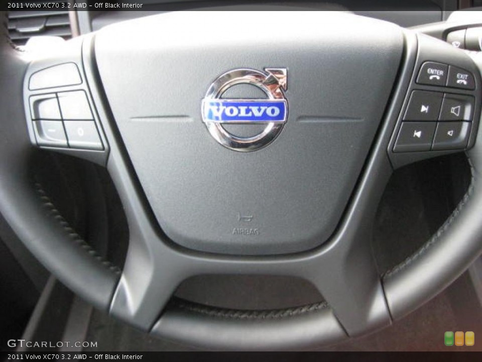 Off Black Interior Steering Wheel for the 2011 Volvo XC70 3.2 AWD #46034316