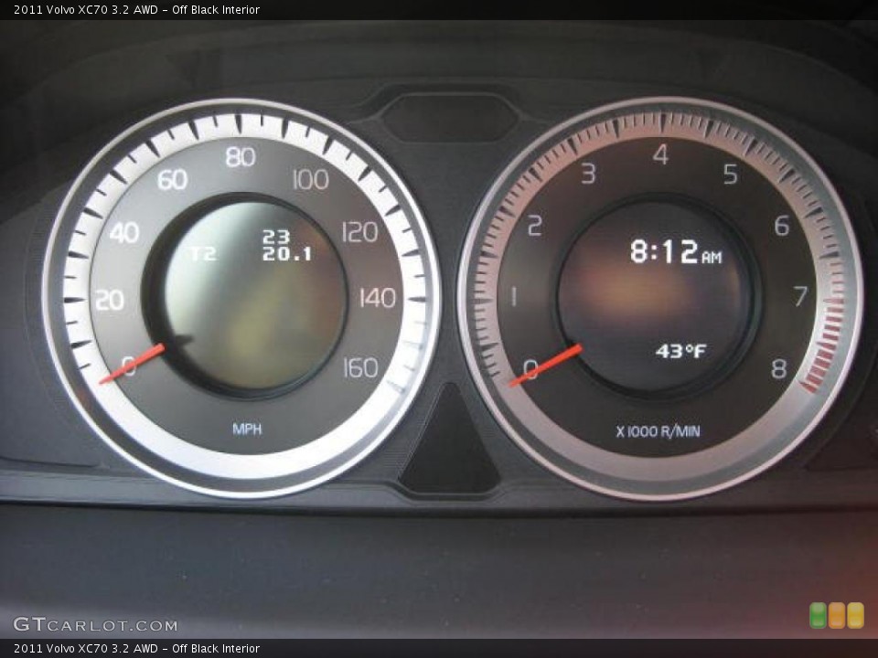 Off Black Interior Gauges for the 2011 Volvo XC70 3.2 AWD #46034319