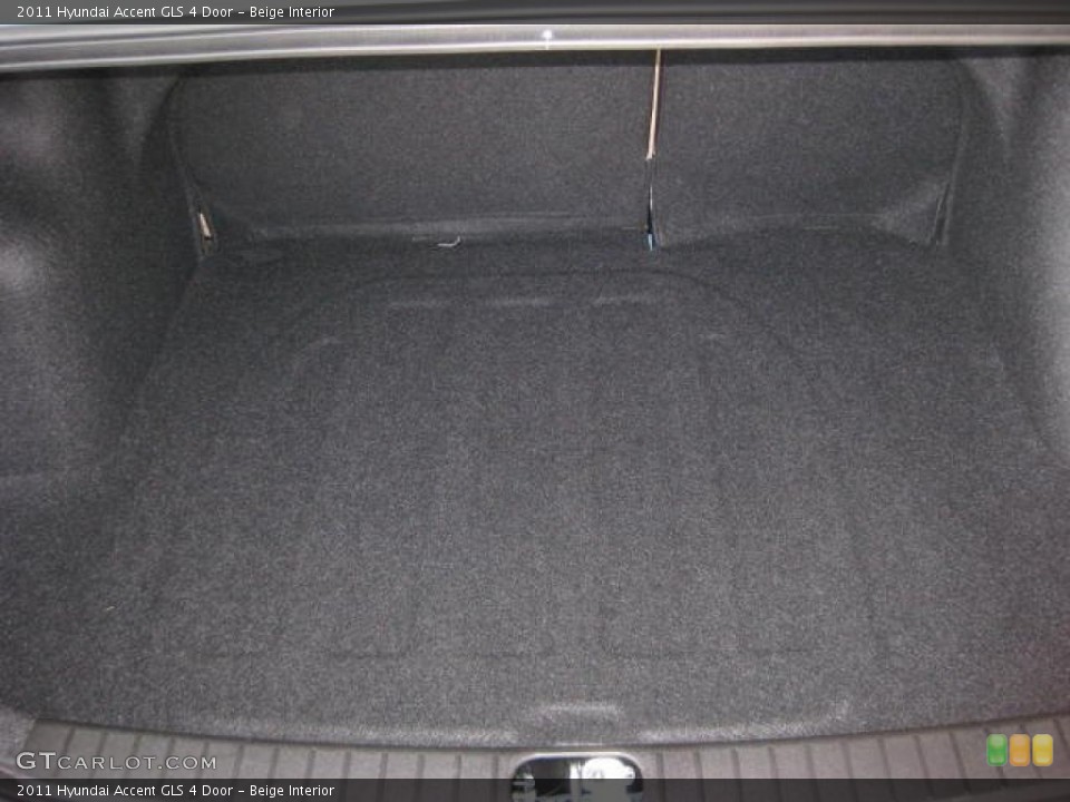 Beige Interior Trunk for the 2011 Hyundai Accent GLS 4 Door #46034592