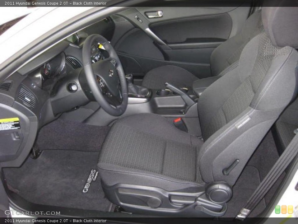 Black Cloth Interior Photo for the 2011 Hyundai Genesis Coupe 2.0T #46034598