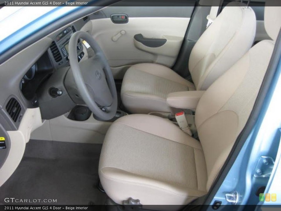 Beige Interior Photo for the 2011 Hyundai Accent GLS 4 Door #46034601