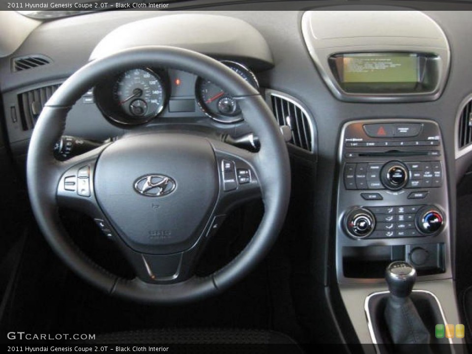 Black Cloth Interior Dashboard for the 2011 Hyundai Genesis Coupe 2.0T #46034700