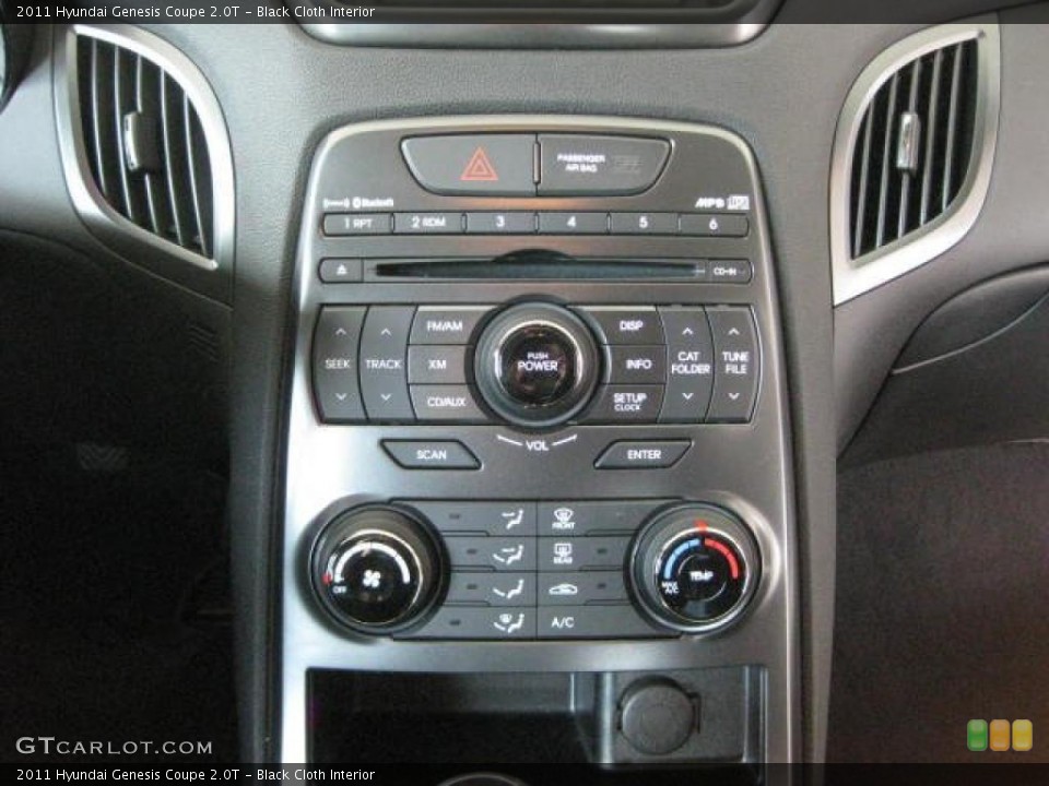 Black Cloth Interior Controls for the 2011 Hyundai Genesis Coupe 2.0T #46034703
