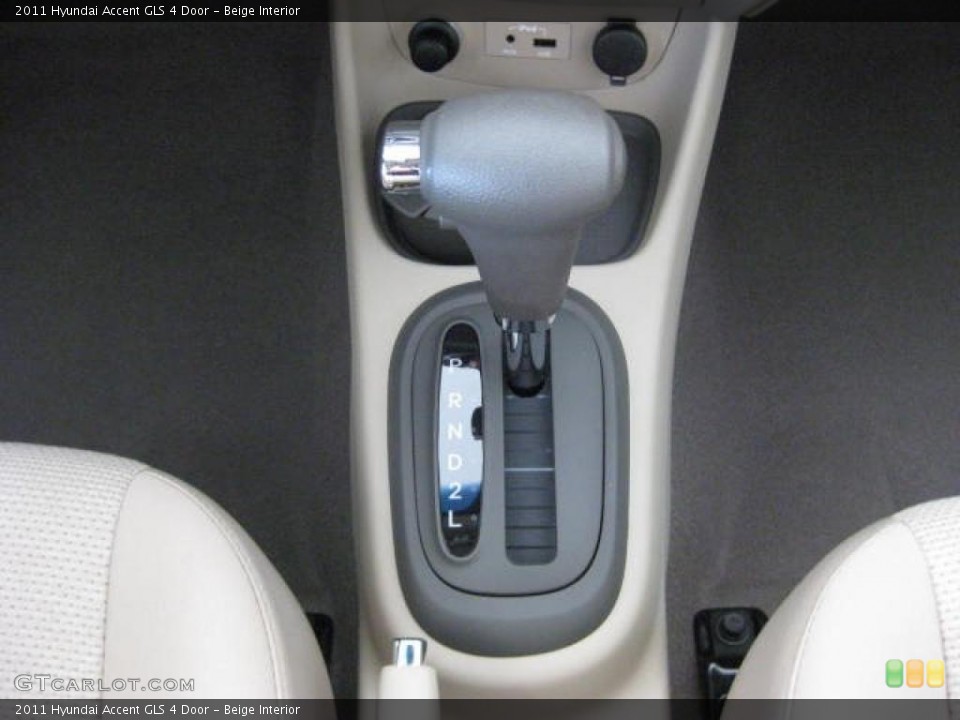 Beige Interior Transmission for the 2011 Hyundai Accent GLS 4 Door #46034727