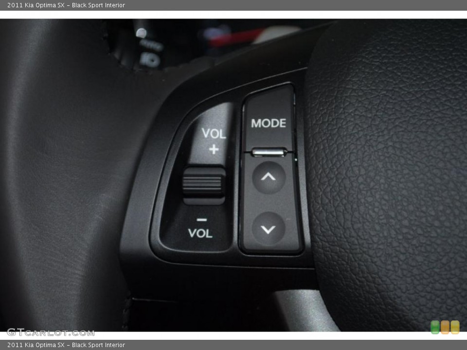 Black Sport Interior Controls for the 2011 Kia Optima SX #46034844