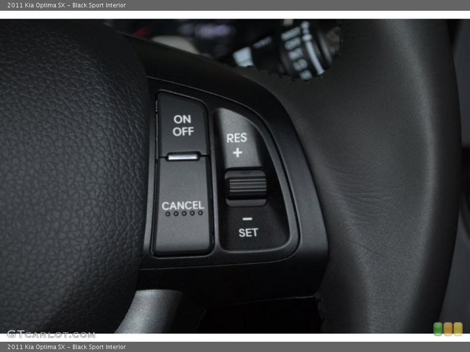 Black Sport Interior Controls for the 2011 Kia Optima SX #46034847