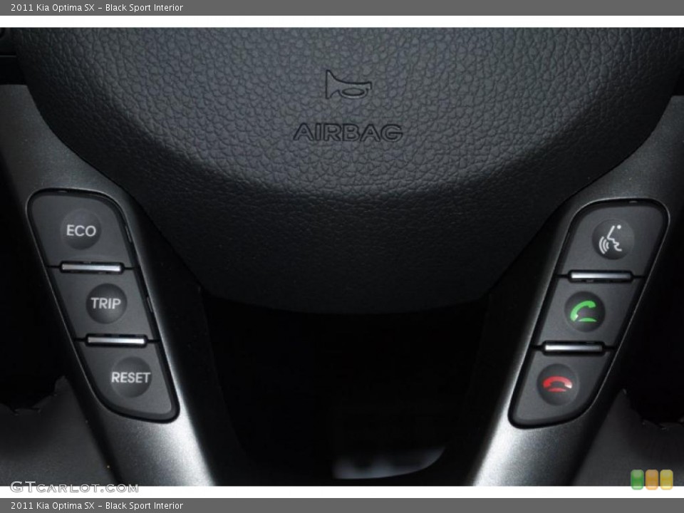 Black Sport Interior Controls for the 2011 Kia Optima SX #46034850