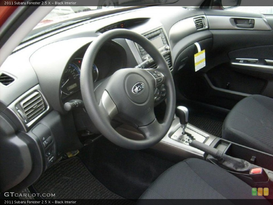 Black Interior Photo for the 2011 Subaru Forester 2.5 X #46036713