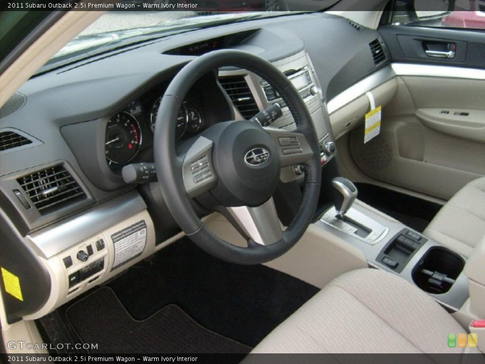 Warm Ivory Interior Photo for the 2011 Subaru Outback 2.5i Premium Wagon #46036842
