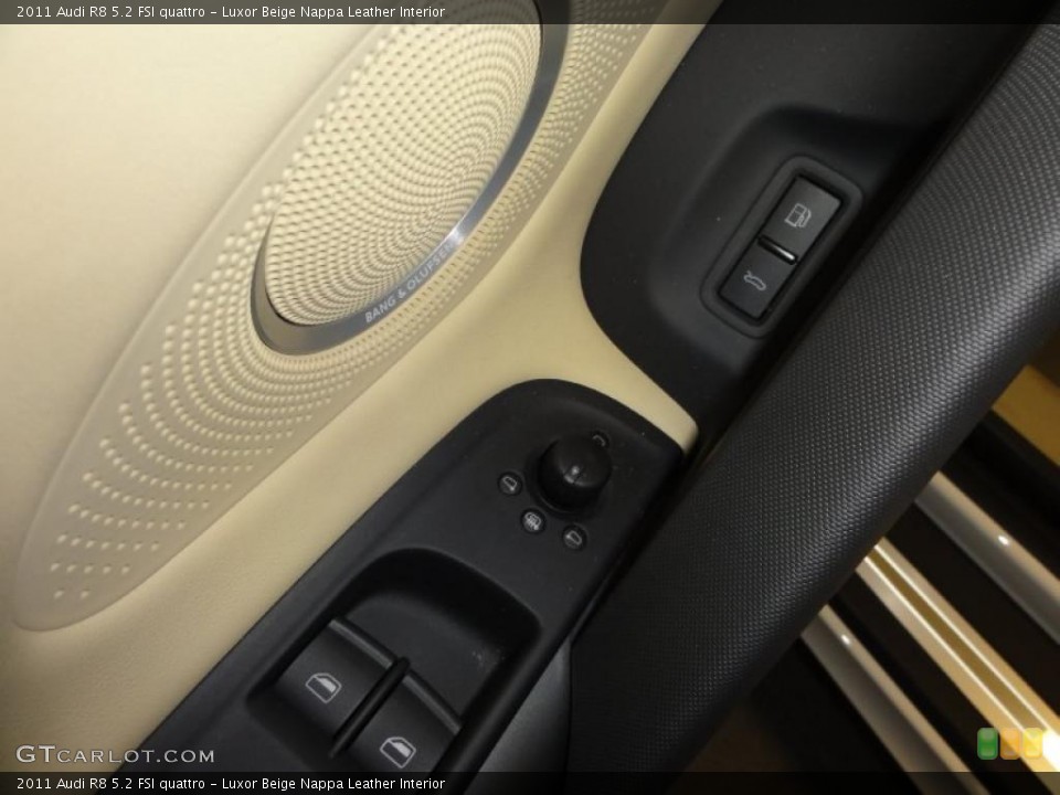 Luxor Beige Nappa Leather Interior Controls for the 2011 Audi R8 5.2 FSI quattro #46040350
