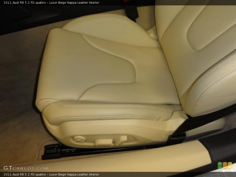 Luxor Beige Nappa Leather Interior Photo for the 2011 Audi R8 5.2 FSI quattro #46040353