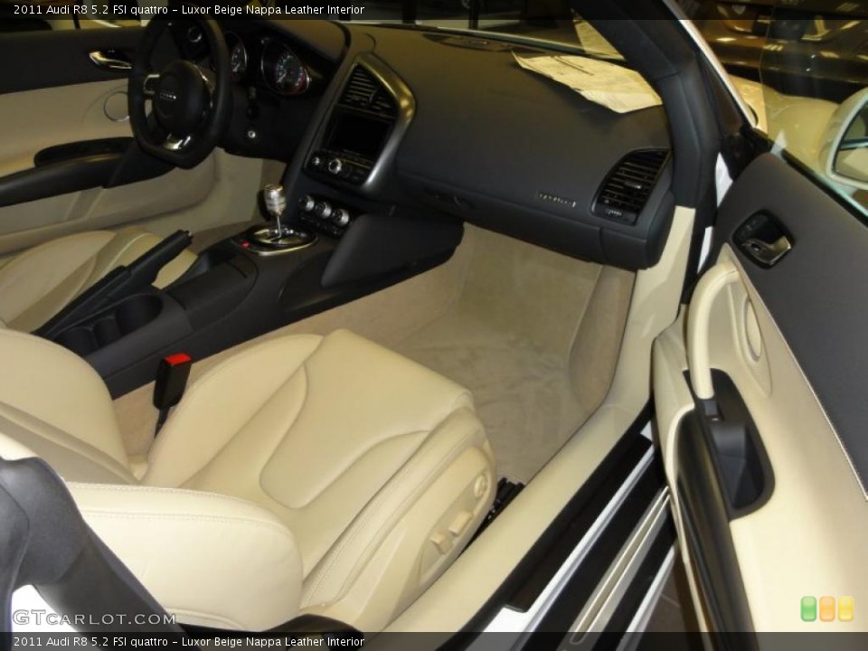 Luxor Beige Nappa Leather Interior Dashboard for the 2011 Audi R8 5.2 FSI quattro #46040356