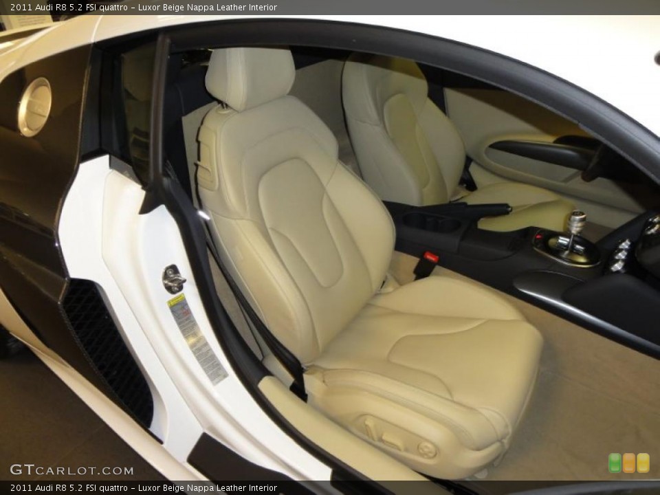 Luxor Beige Nappa Leather Interior Photo for the 2011 Audi R8 5.2 FSI quattro #46040368