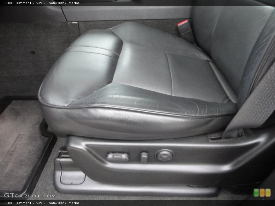 Ebony Black Interior Photo for the 2008 Hummer H2 SUV #46040434