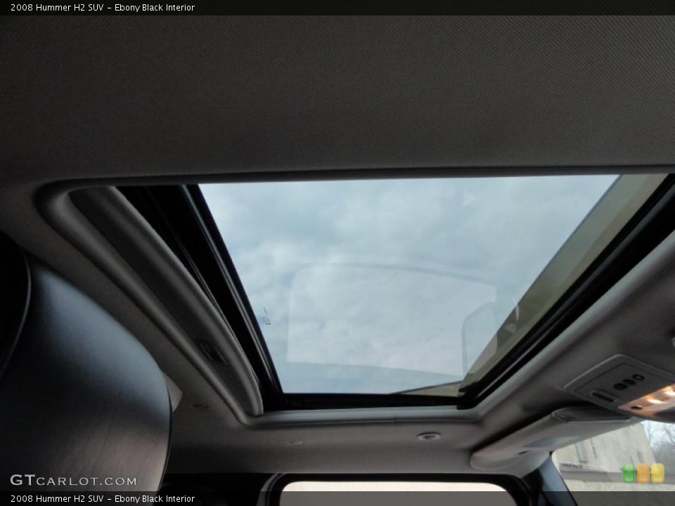 Ebony Black Interior Sunroof for the 2008 Hummer H2 SUV #46040449