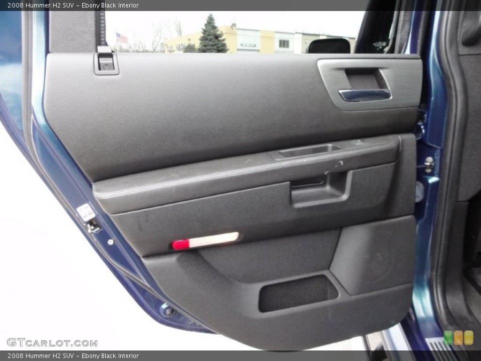 Ebony Black Interior Door Panel for the 2008 Hummer H2 SUV #46040464