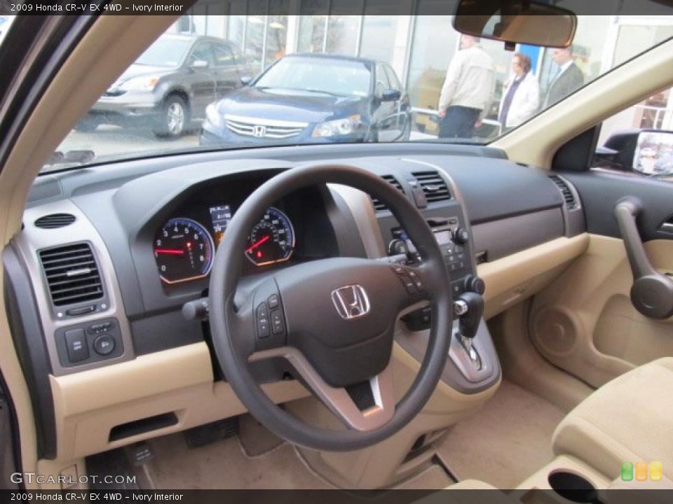 Ivory Interior Dashboard for the 2009 Honda CR-V EX 4WD #46041004