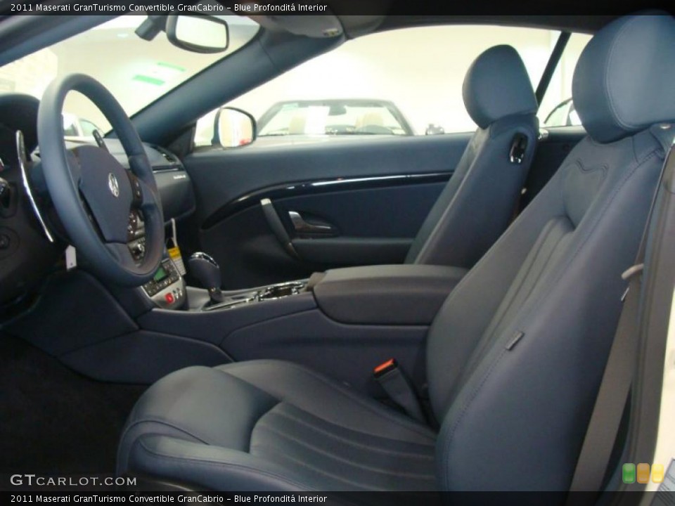 Blue Profonditá 2011 Maserati GranTurismo Convertible Interiors