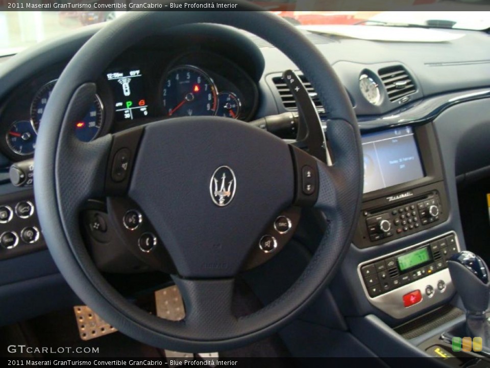 Blue Profonditá Interior Steering Wheel for the 2011 Maserati GranTurismo Convertible GranCabrio #46042207