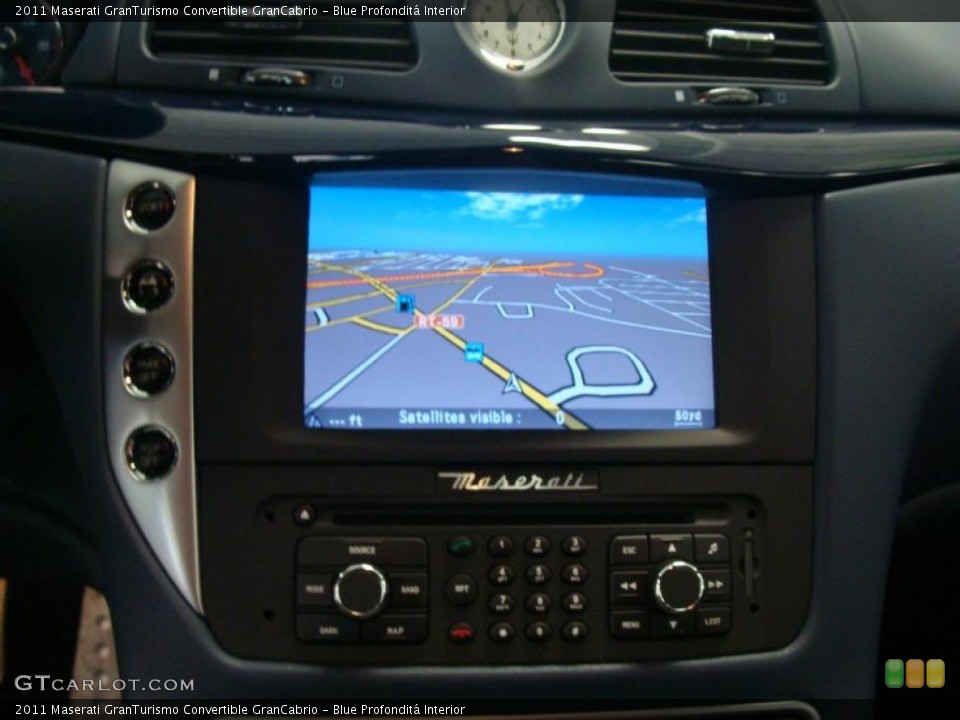 Blue Profonditá Interior Navigation for the 2011 Maserati GranTurismo Convertible GranCabrio #46042219