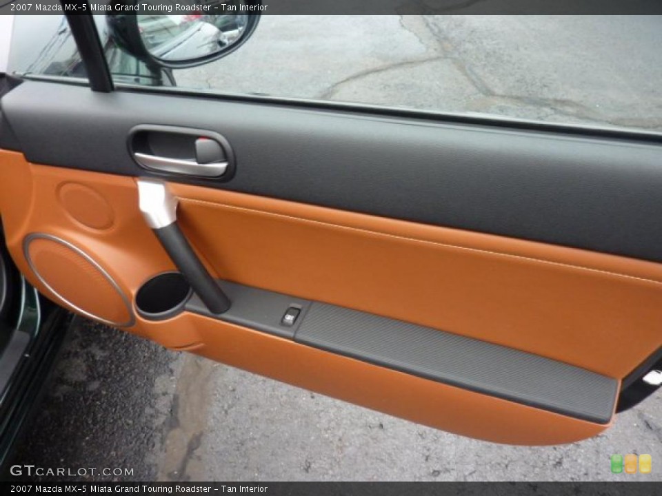 Tan Interior Door Panel for the 2007 Mazda MX-5 Miata Grand Touring Roadster #46043828