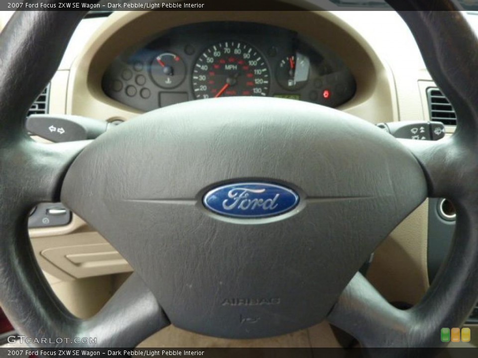 Dark Pebble/Light Pebble Interior Steering Wheel for the 2007 Ford Focus ZXW SE Wagon #46045465