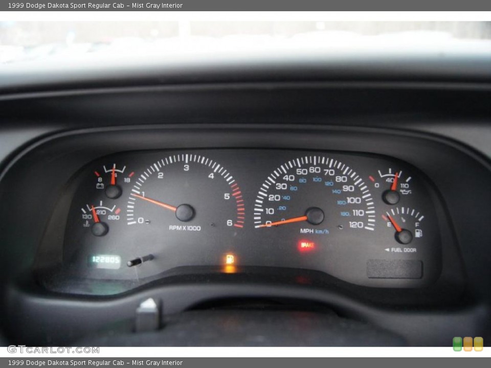 Mist Gray Interior Gauges for the 1999 Dodge Dakota Sport Regular Cab #46047068