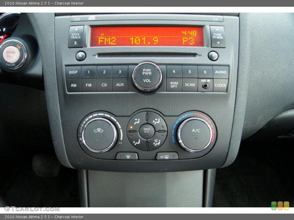 Charcoal Interior Controls for the 2010 Nissan Altima 2.5 S #46047197