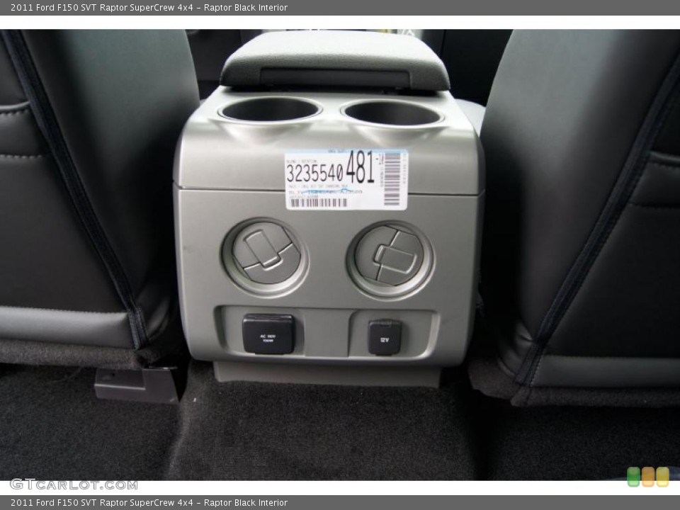 Raptor Black Interior Controls for the 2011 Ford F150 SVT Raptor SuperCrew 4x4 #46047200