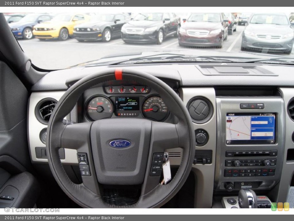 Raptor Black Interior Dashboard for the 2011 Ford F150 SVT Raptor SuperCrew 4x4 #46047257